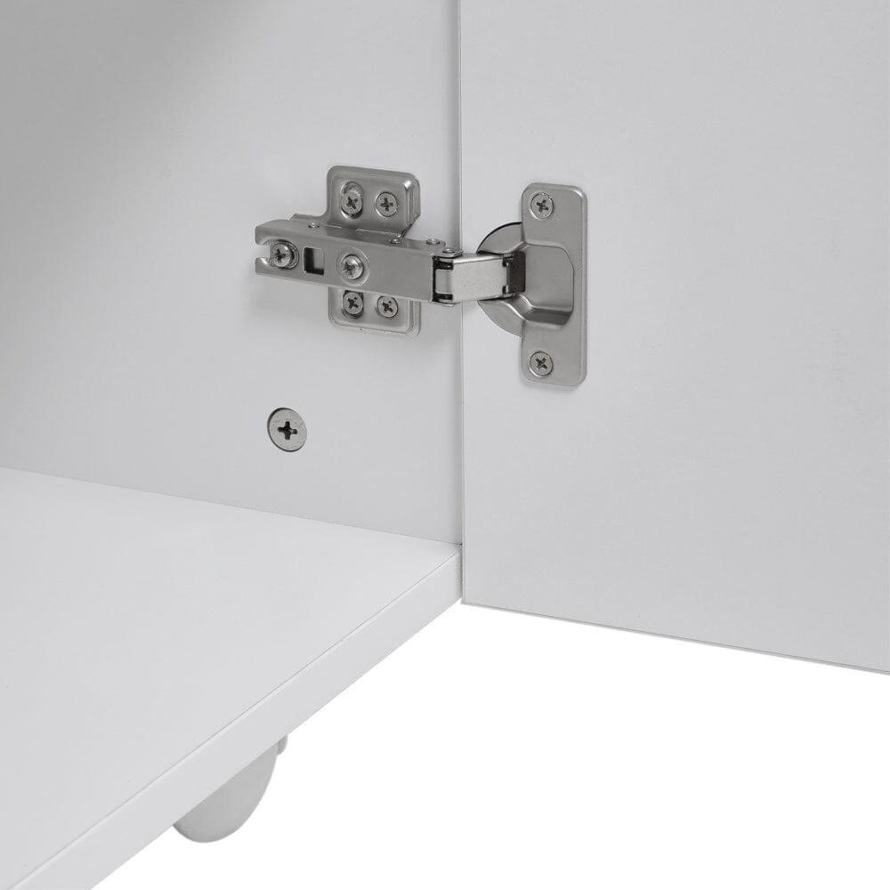 120cm White Manicure Table Salon Station with Storage Dressing Tables Living and Home 
