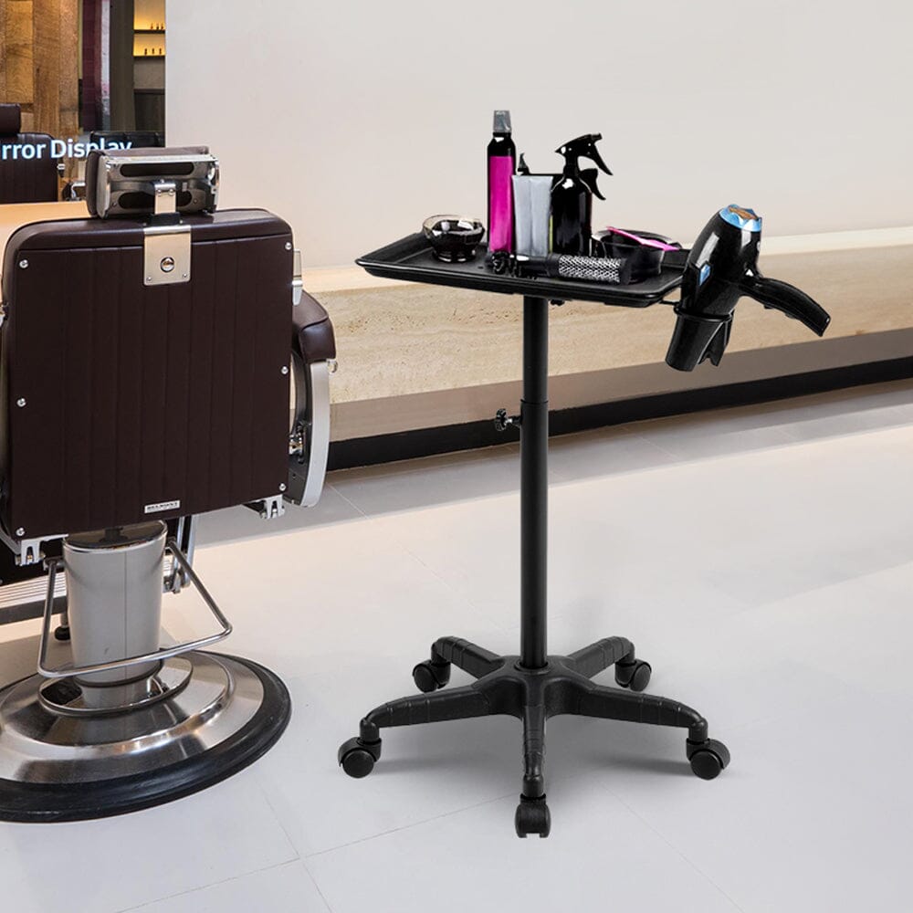 Adjustable Salon Tray Cart on Wheels Pet Grooming Tables Living and Home 