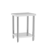 2 Tier Commercial Kitchen Prep & Work Stainless Steel Table Commercial Work Tables Living and Home 
