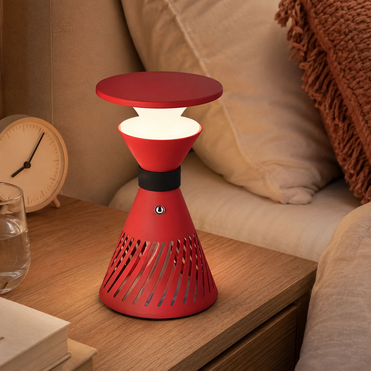 Retro Funnel Ambient Table Lamp - Portable Dimmable Cordless LED Light Lightsin UK 