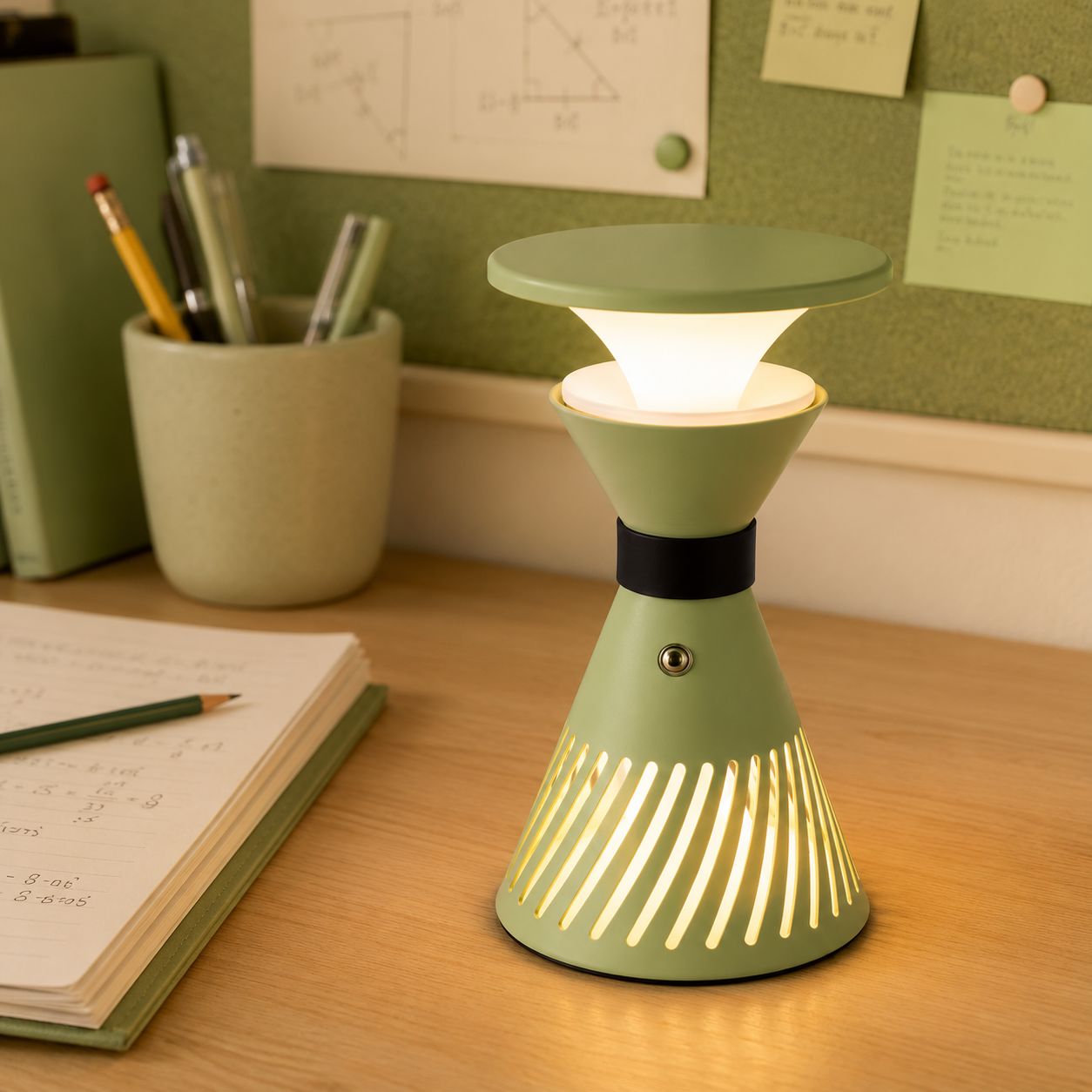 Retro Funnel Ambient Table Lamp - Portable Dimmable Cordless LED Light Lightsin UK 