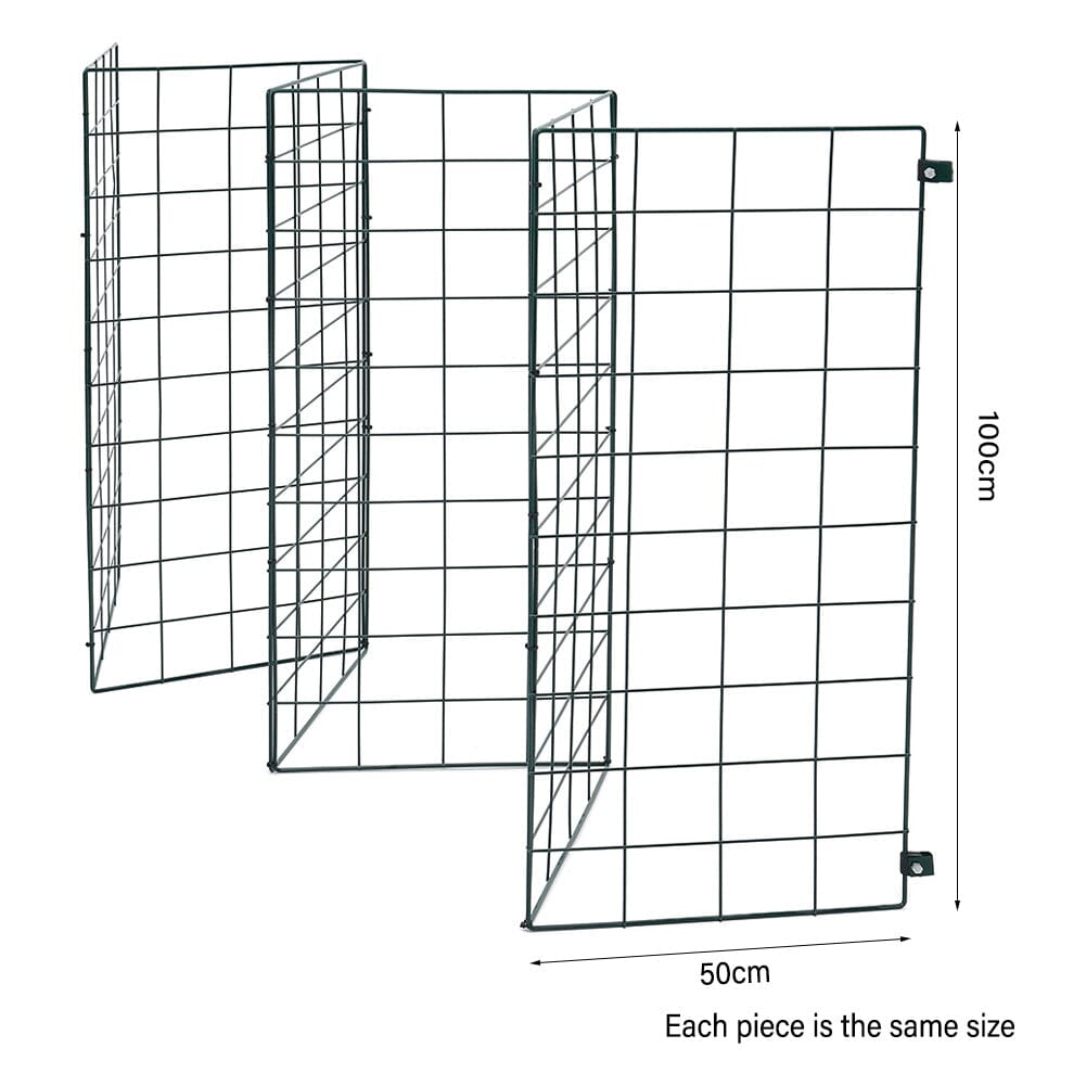 6FT Pet Fence with Secure Door and Zip Ties Living and Home 