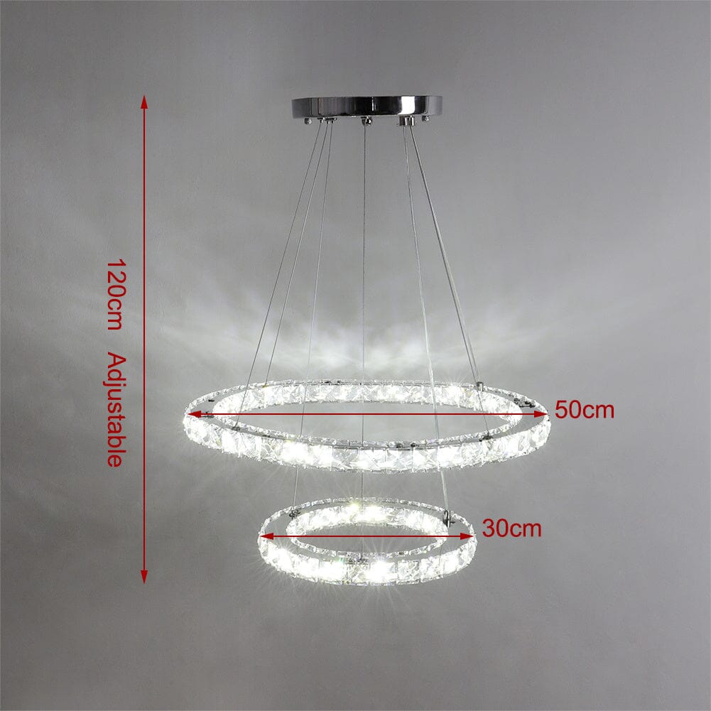 Premium 48W Cool White LED Ring Light with Dual Circles Living and Home 