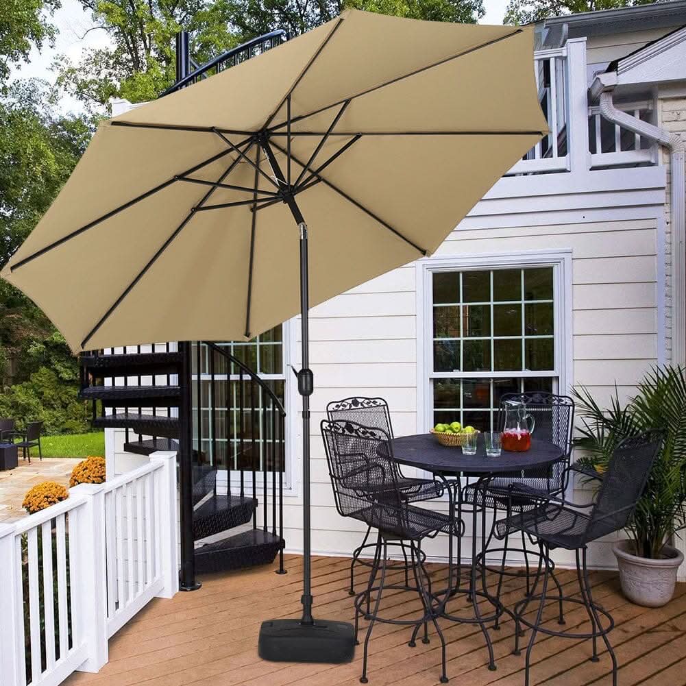 3M Sunshade Parasol Backyard Garden Tilt Umbrella with Crank – Living and Home