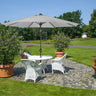 3M Sunshade Parasol Backyard Garden Tilt Umbrella with Crank Parasols Living and Home Light Grey 