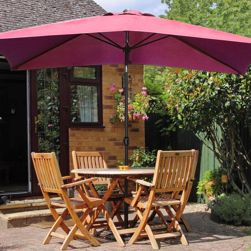 3M Sunshade Parasol Umbrella Easy Tilt for Outdoor Market Table Parasols Living and Home 
