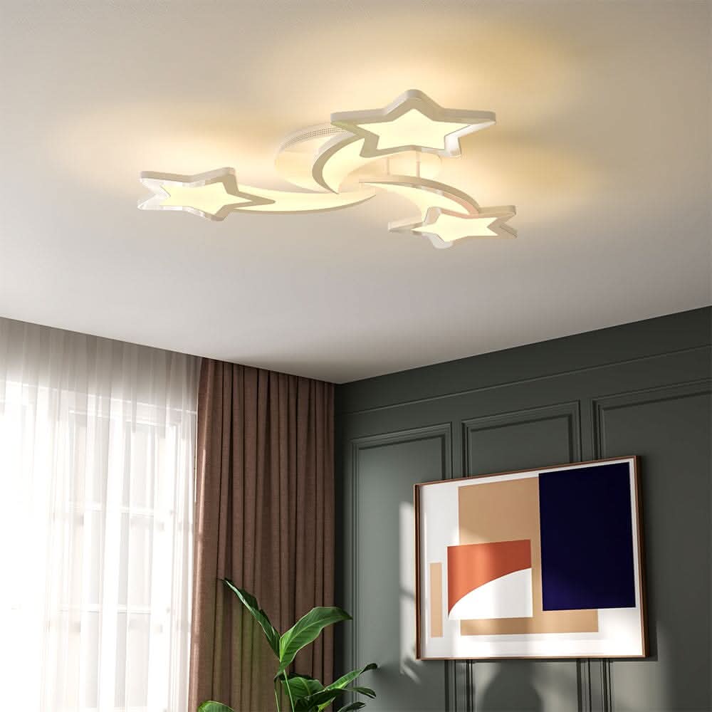 LED Ceiling Light Fixture Star Lampshades