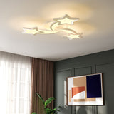 LED Ceiling Light Fixture with Star Lampshades Ceiling Lights Living and Home W 60 x L 60 x H 6.5 cm Dimmable (Warm Glow) 