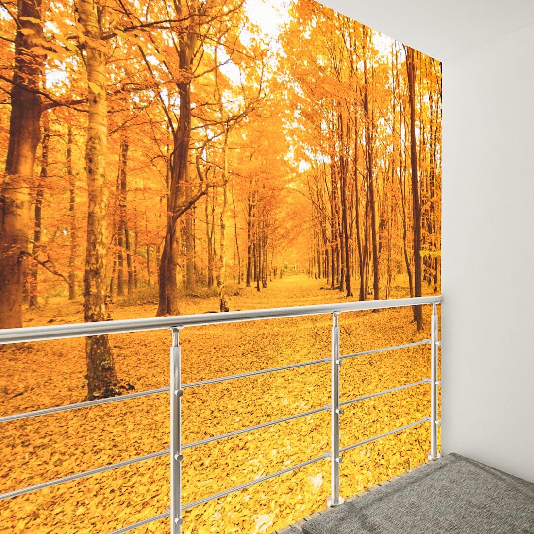 150cm Wide Silver Floor Mount Stainless Steel Handrail for Slopes and ...