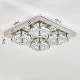 68 W Square LED Ceiling Light with Crystal Dimmable Warm Light Ceiling Lights Living and Home 