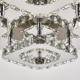 68 W Square LED Ceiling Light with Crystal Dimmable Warm Light Ceiling Lights Living and Home 