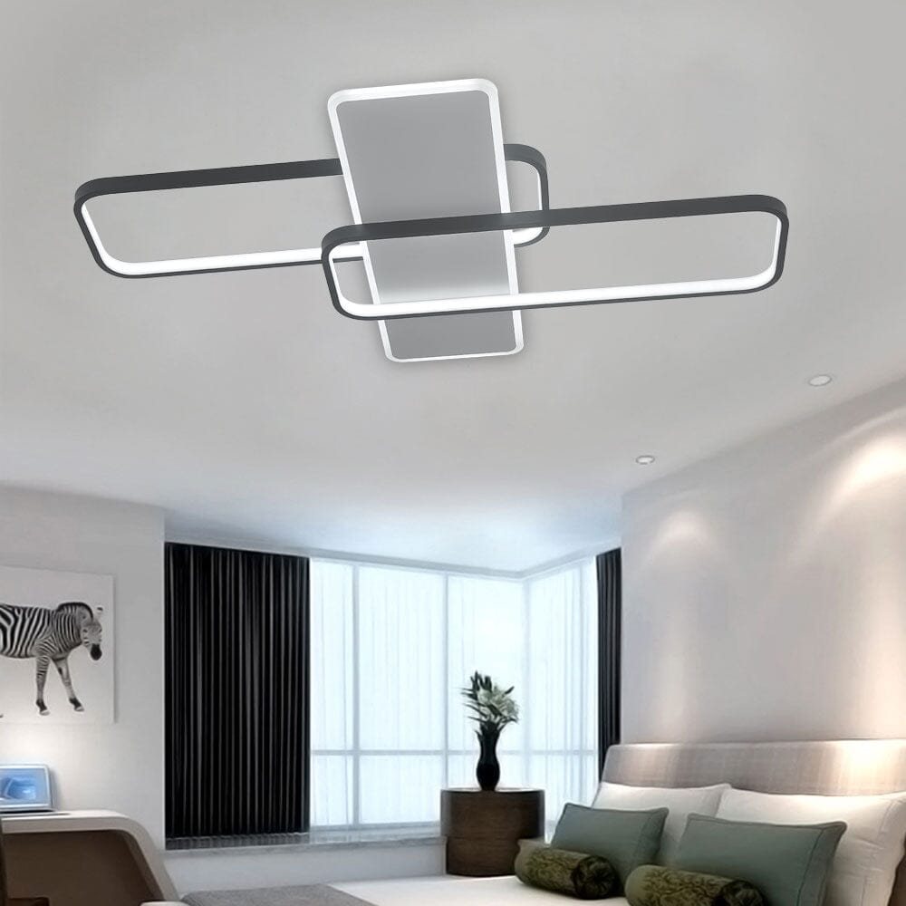 Modern Rectangular LED Ceiling Light Flush Mount Ceiling Lights Living and Home 90*60 