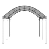 300cm Wide Outdoor Metal Arched Pergola with Shade Canopies & Gazebos Living and Home 