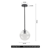 1-Light Pendant Light with Glass Lampshade Pendant Lights Living and Home 