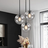 1-Light Pendant Light with Glass Lampshade Pendant Lights Living and Home 