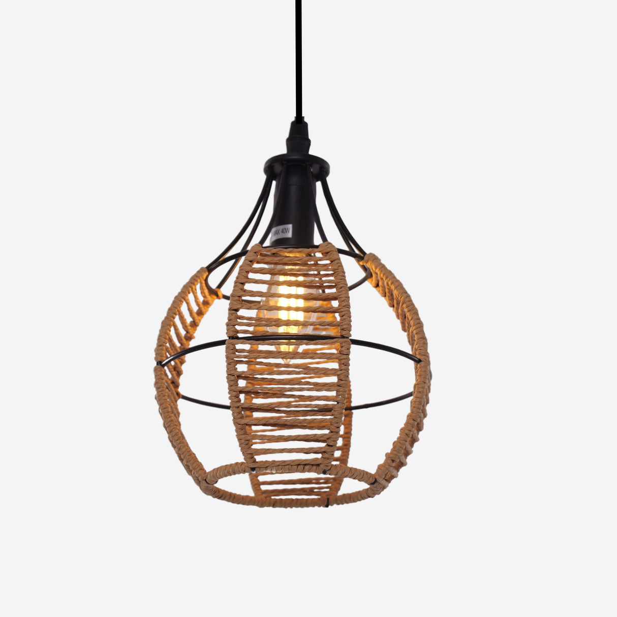 Lightsin Woven Paper Rope Pendant Light for Cozy Elegance and Timeless Charm Lightsin UK 