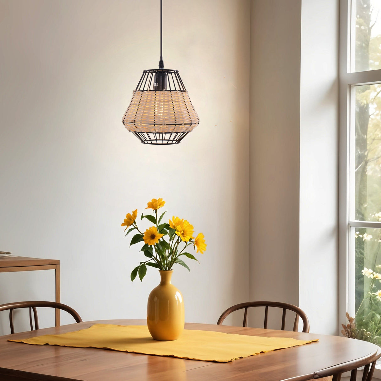 Lightsin Hexagonal Woven Pendant Light for Natural Warmth and Modern Style Lightsin UK 
