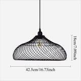 Lightsin Industrial Style Black Iron Pendant Light with Spiral Design Lightsin UK 