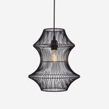 Lightsin Industrial Black Iron Pendant Light with Hourglass Shape Lightsin UK 