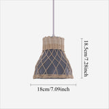 Lightsin Modern Rattan Pendant Light Available in Grey, Pink, and White Lightsin UK 