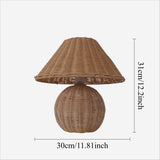 Lightsin Bohemian Rattan Table Lamp – Handcrafted Natural Lighting Lightsin UK 