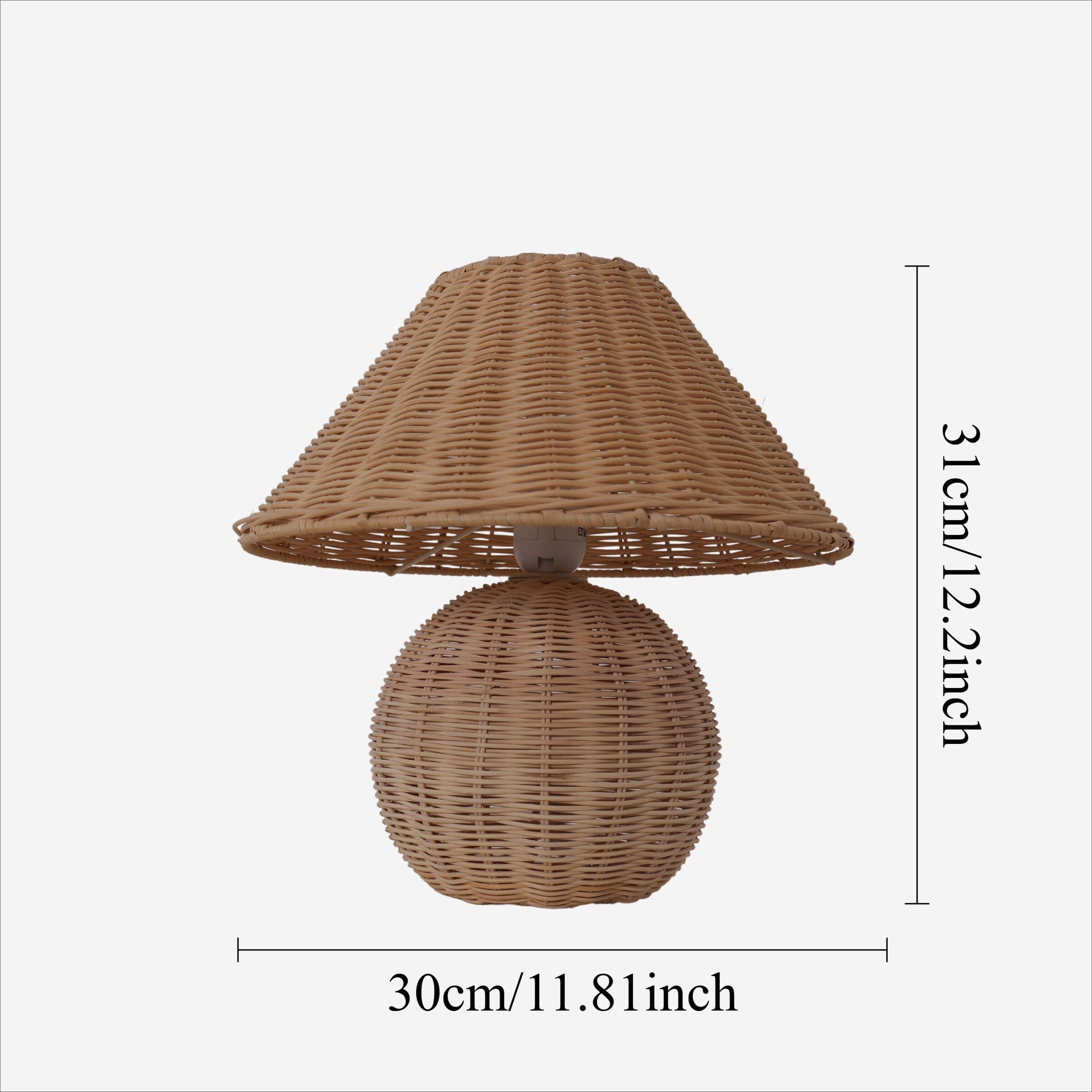 Lightsin Bohemian Rattan Table Lamp – Handcrafted Natural Lighting Lightsin UK 