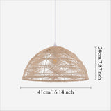 Lightsin Handwoven Rattan Dome Pendant Light for a Warm & Cozy Glow Lightsin UK 