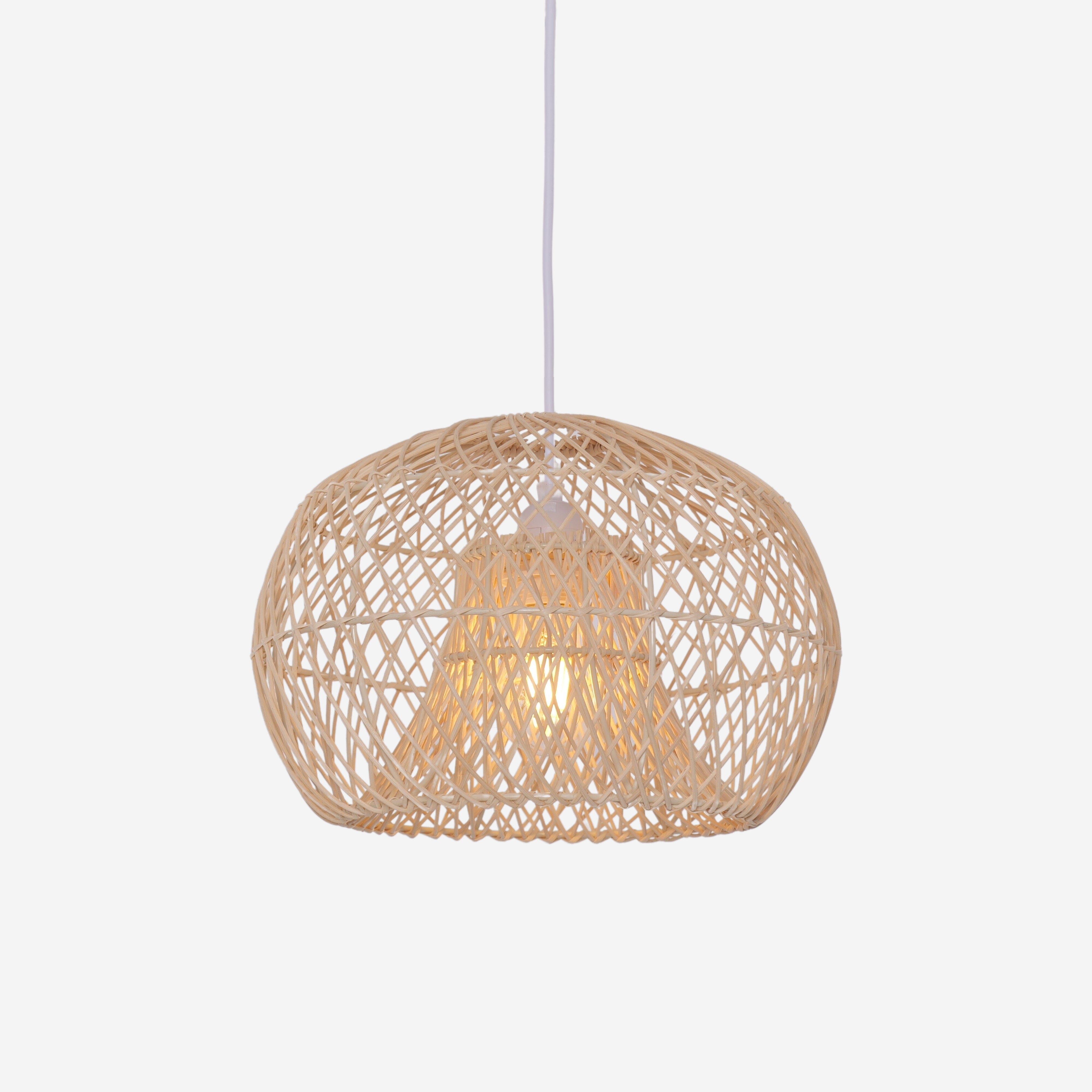 Lightsin SolNest Boho Rattan Hanging Lamp Lightsin UK 
