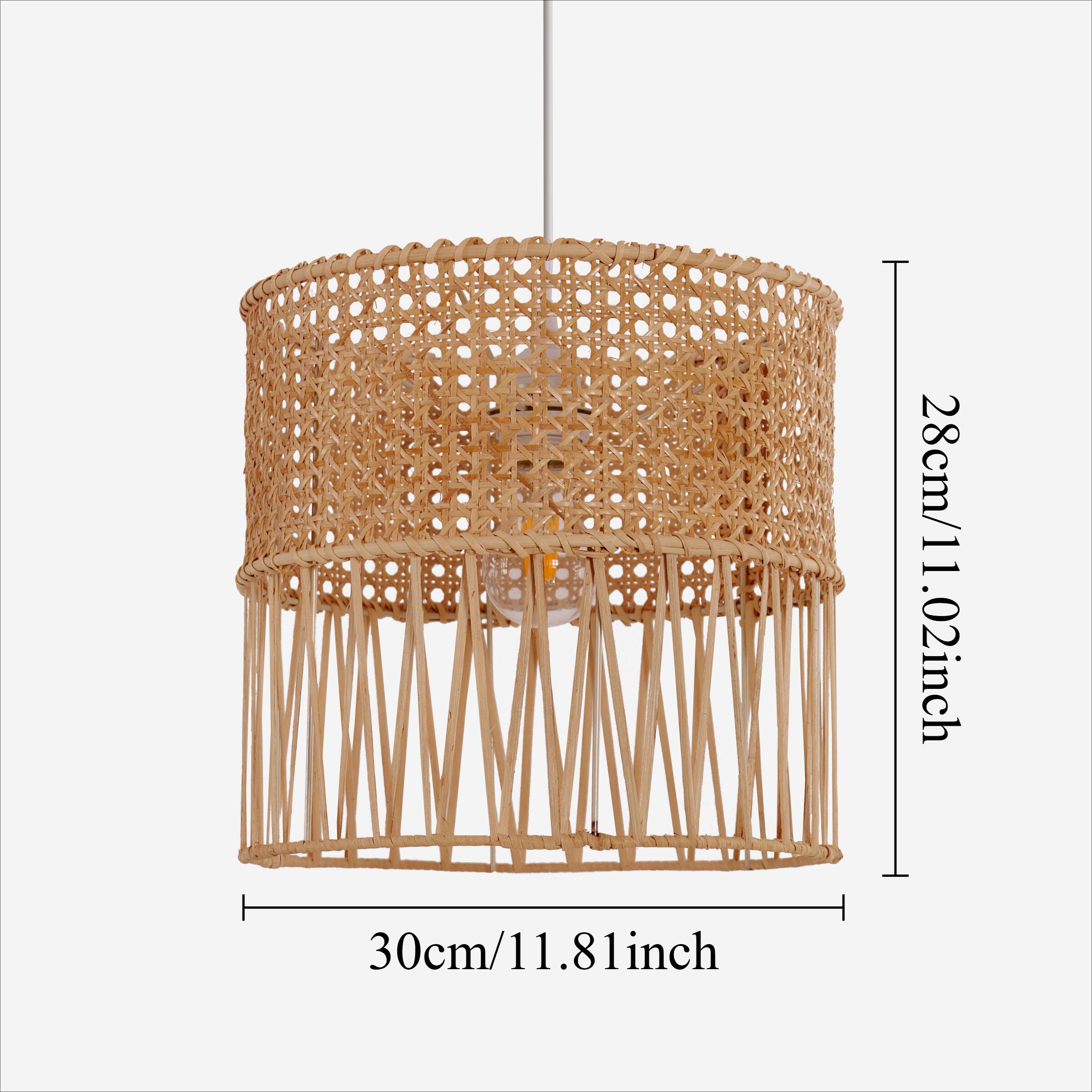 Lightsin Wabi-Sabi Style Hand-woven Rattan Pendant Light Lightsin UK 