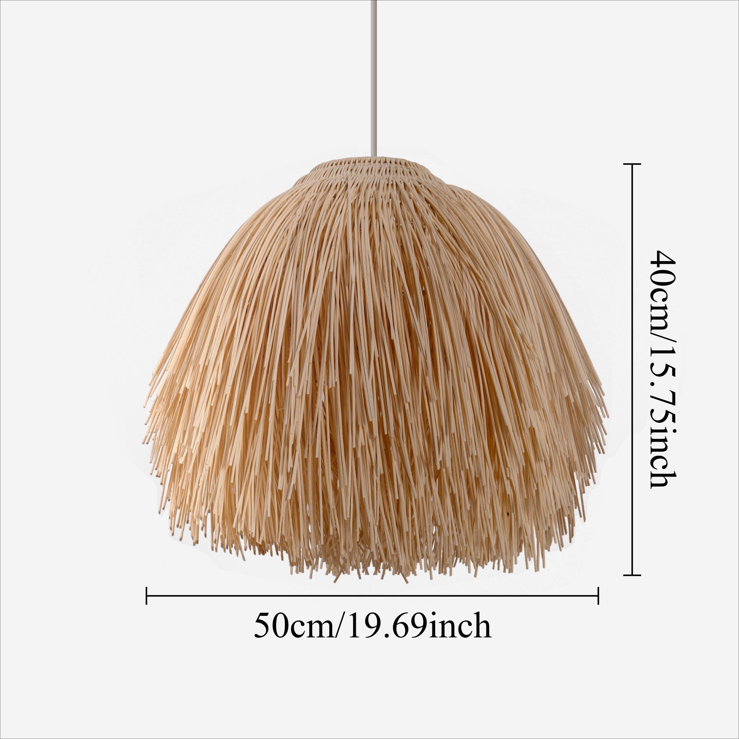 Lightsin Japanese Scarecrow Rattan Pendant Light Lightsin UK 