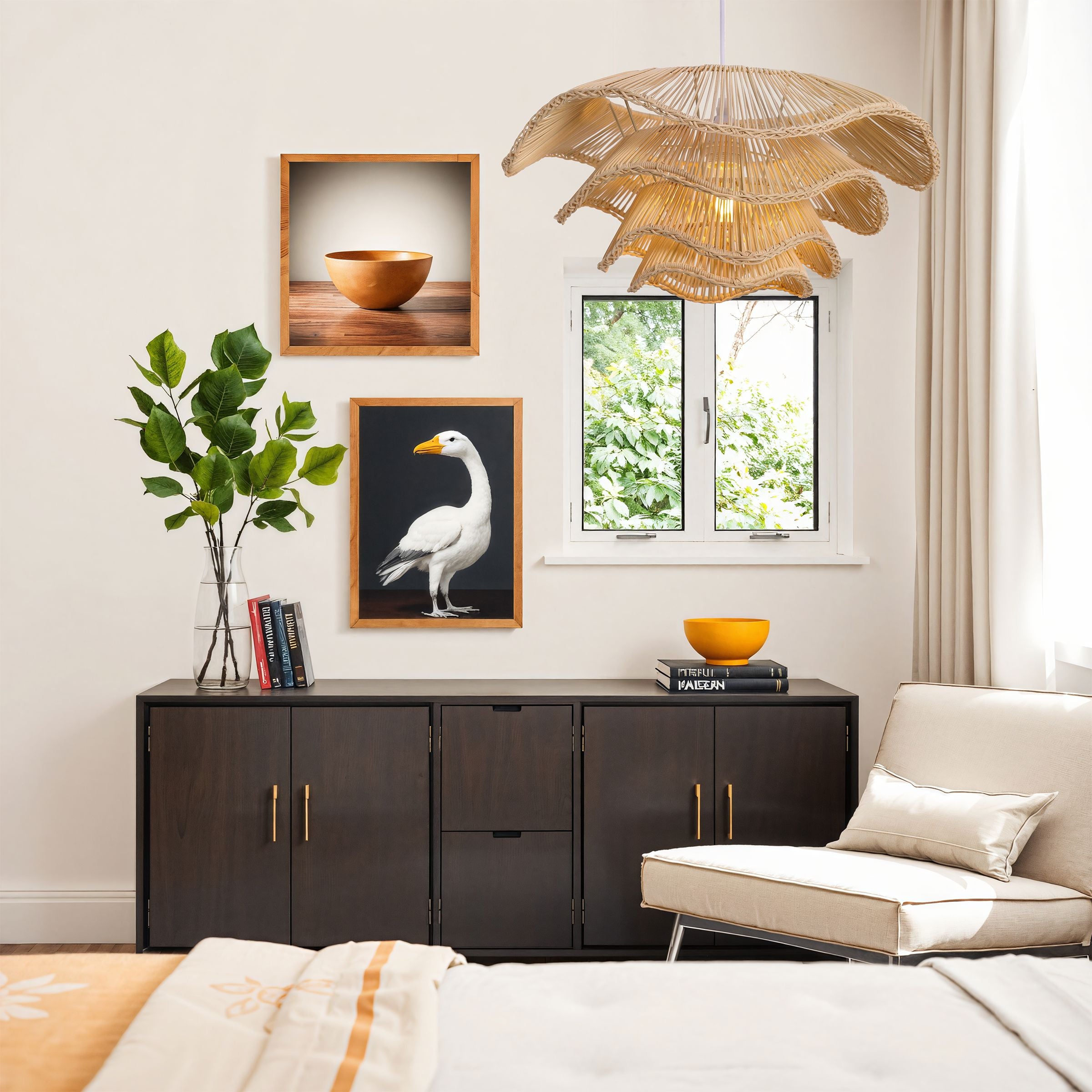 Lightsin Boho Bamboo Dome Hanging Light Lightsin UK 