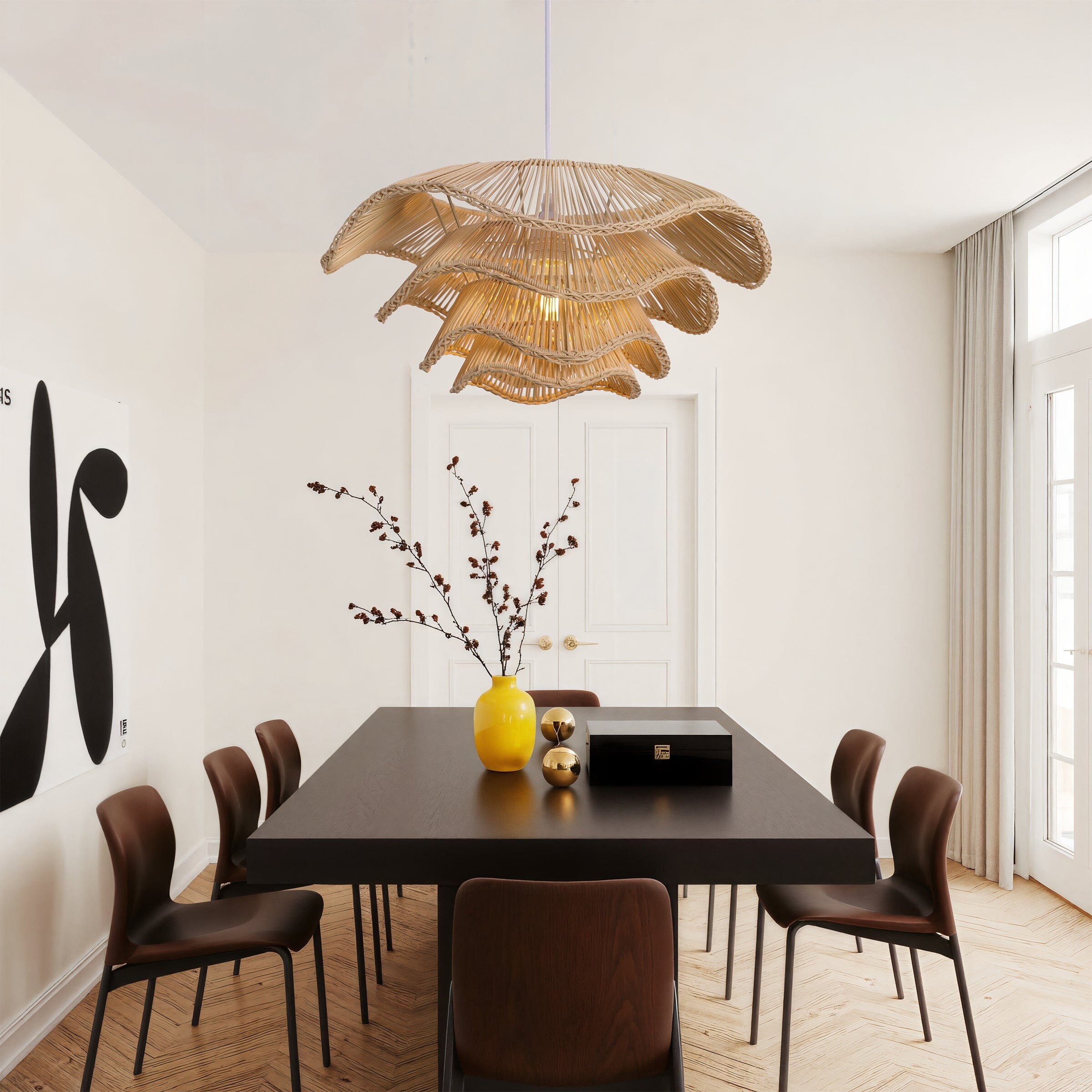 Lightsin Boho Bamboo Dome Hanging Light Lightsin UK 