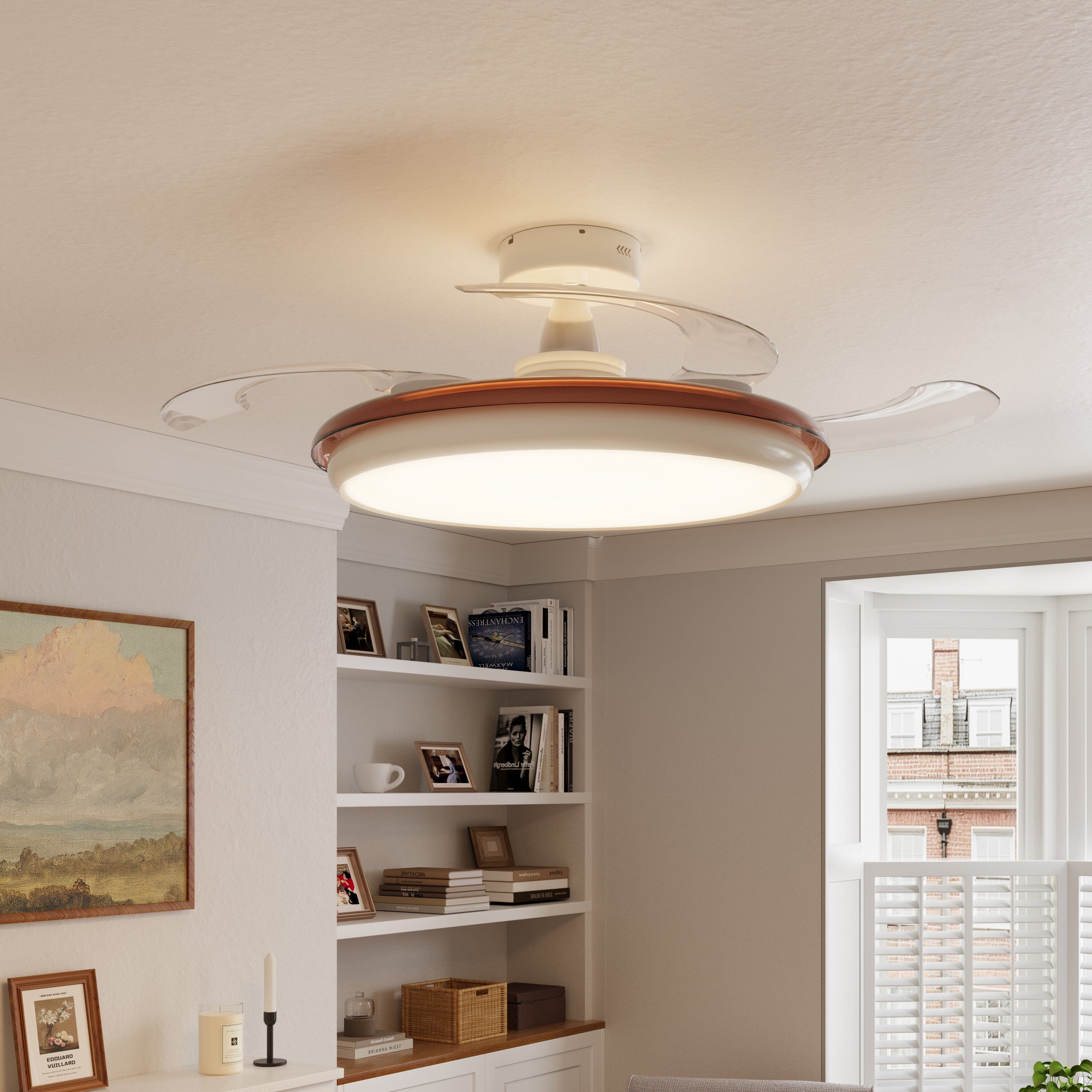 Reversible LED Ceiling Fan Light with Remote Lightsin UK 
