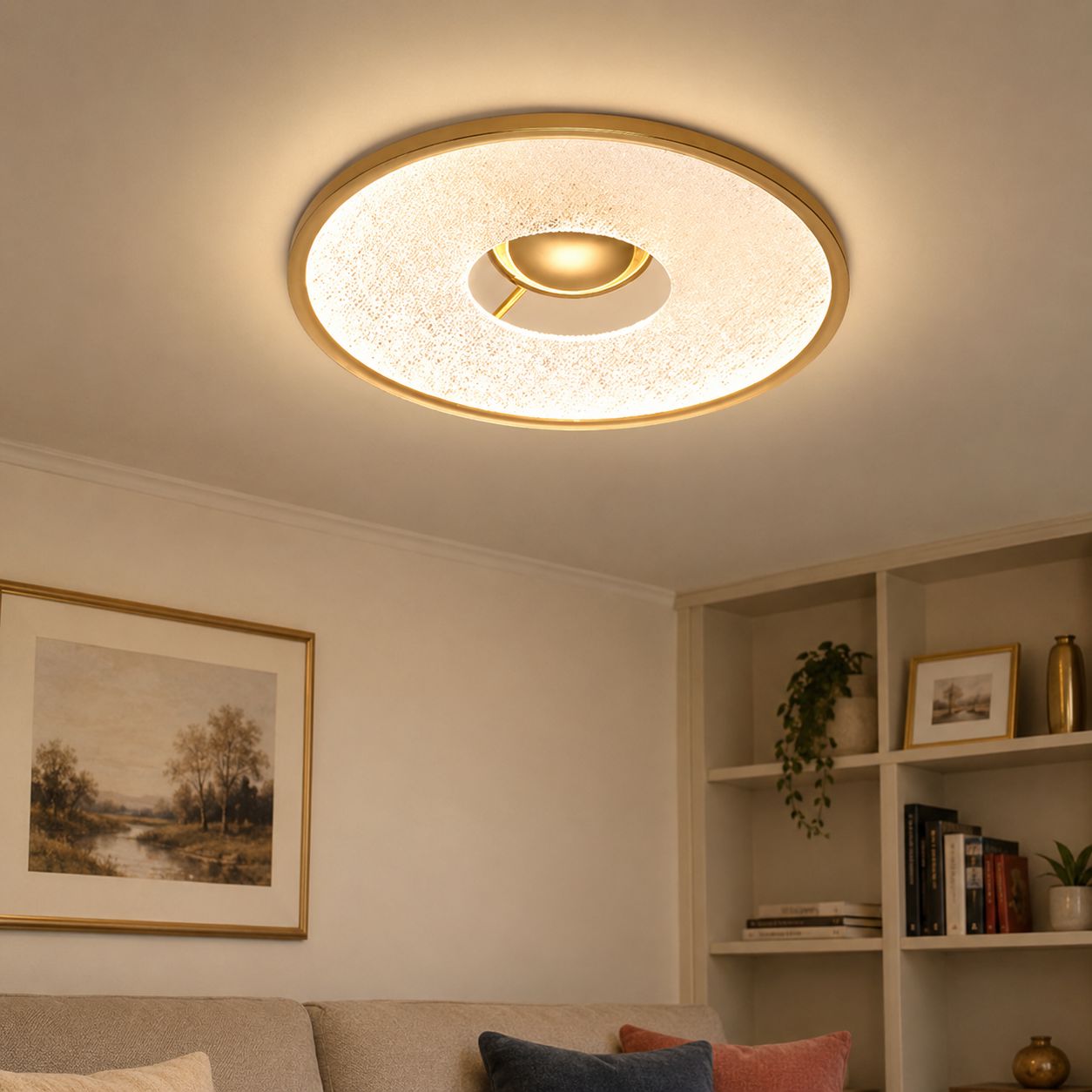 Bark Texture LED Ceiling Light Lightsin UK 
