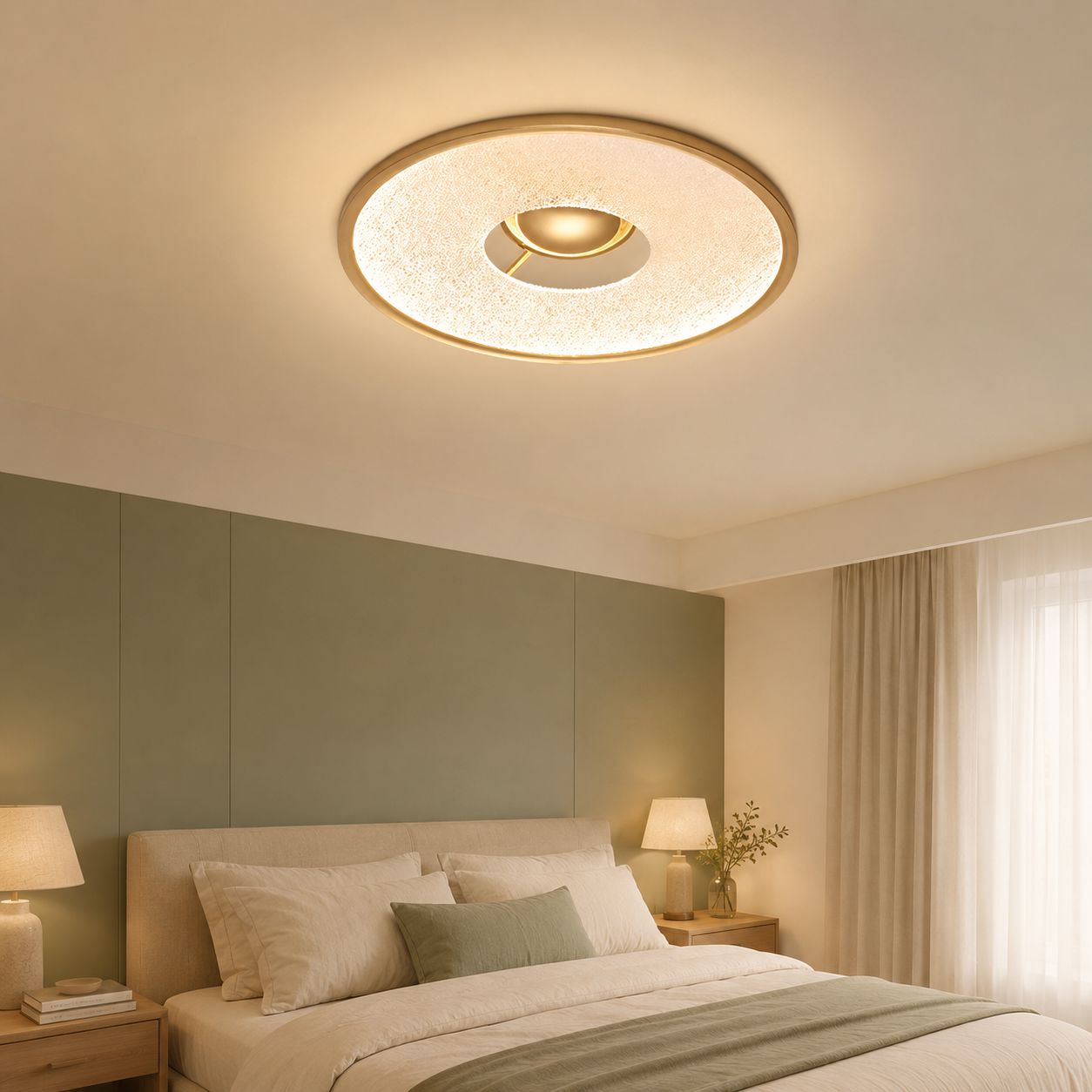 Bark Texture LED Ceiling Light Lightsin UK 