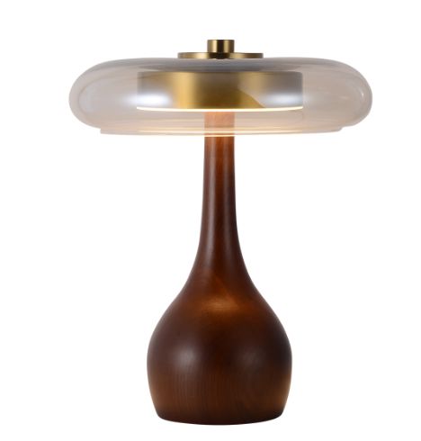 Ash Wood Glass Table Lamp Lightsin UK 