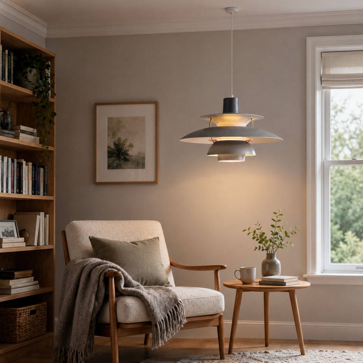 Grey and White Modern Minimalist Pendant Light Lightsin UK 