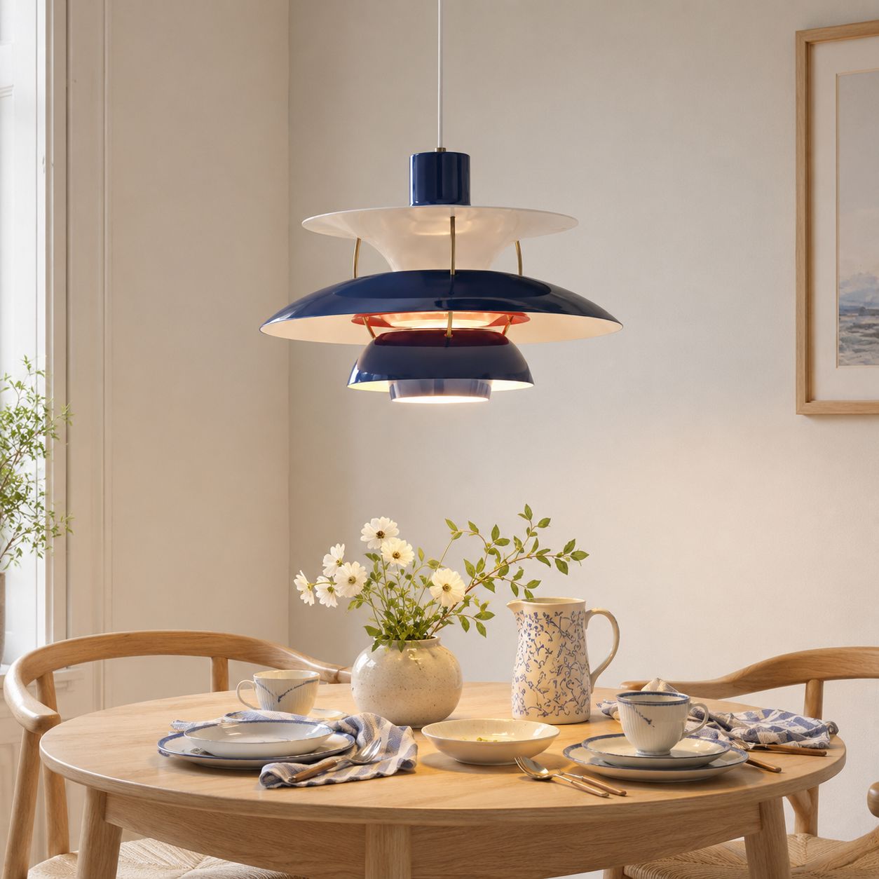 Blue Modern Minimalist Pendant Light Lightsin UK In Stock 