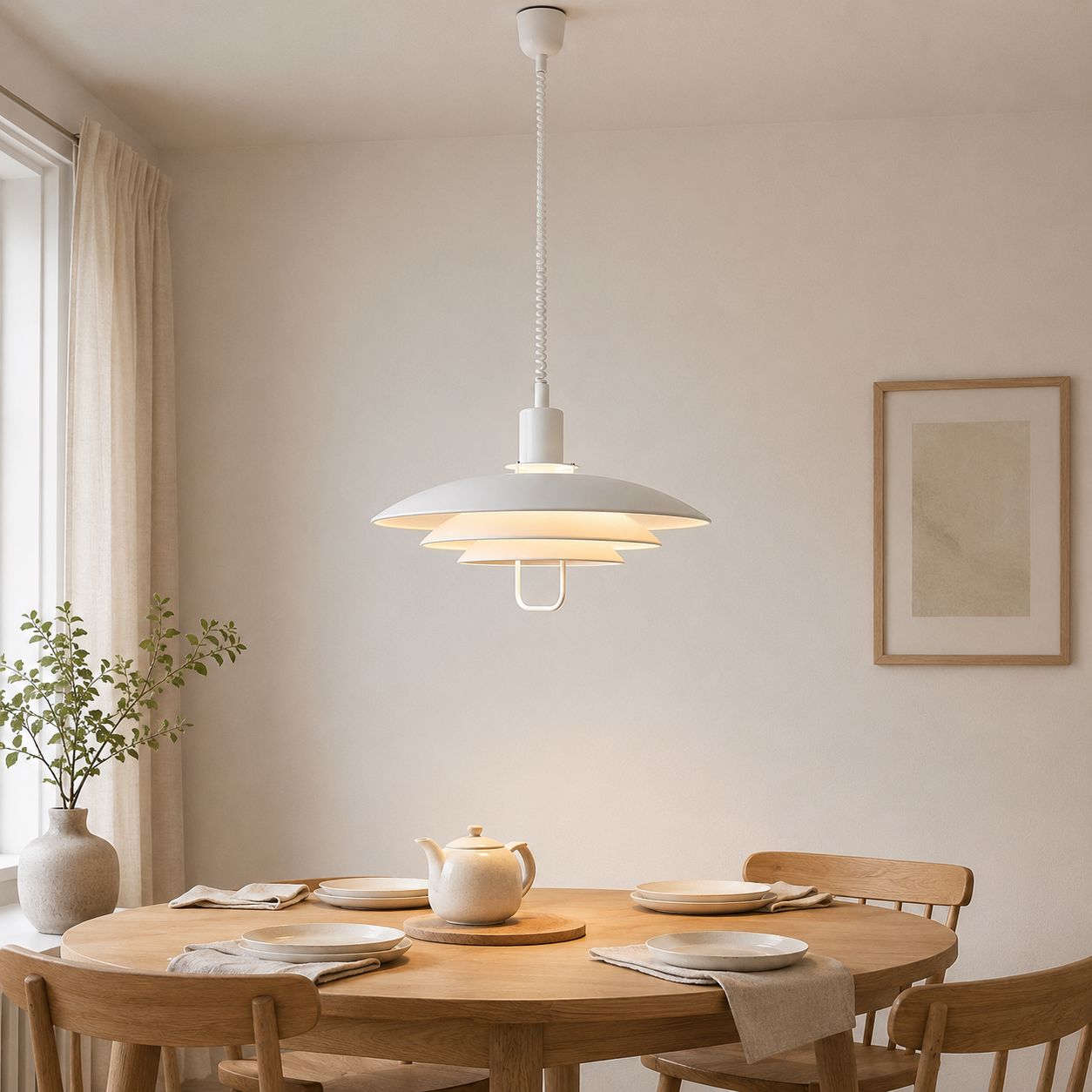 White Modern Minimalist Pendant Light Lightsin UK Pre-Order 