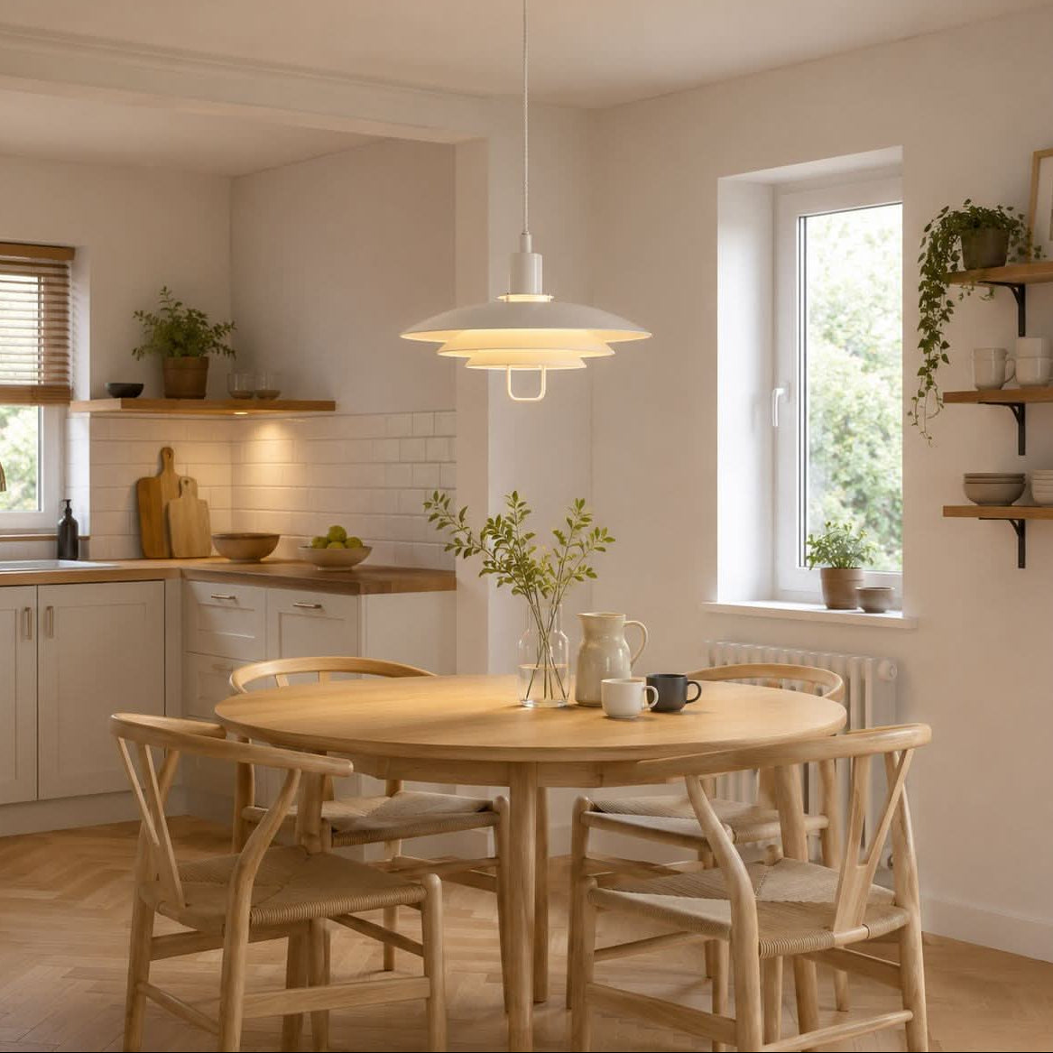 White Modern Minimalist Pendant Light Lightsin UK 