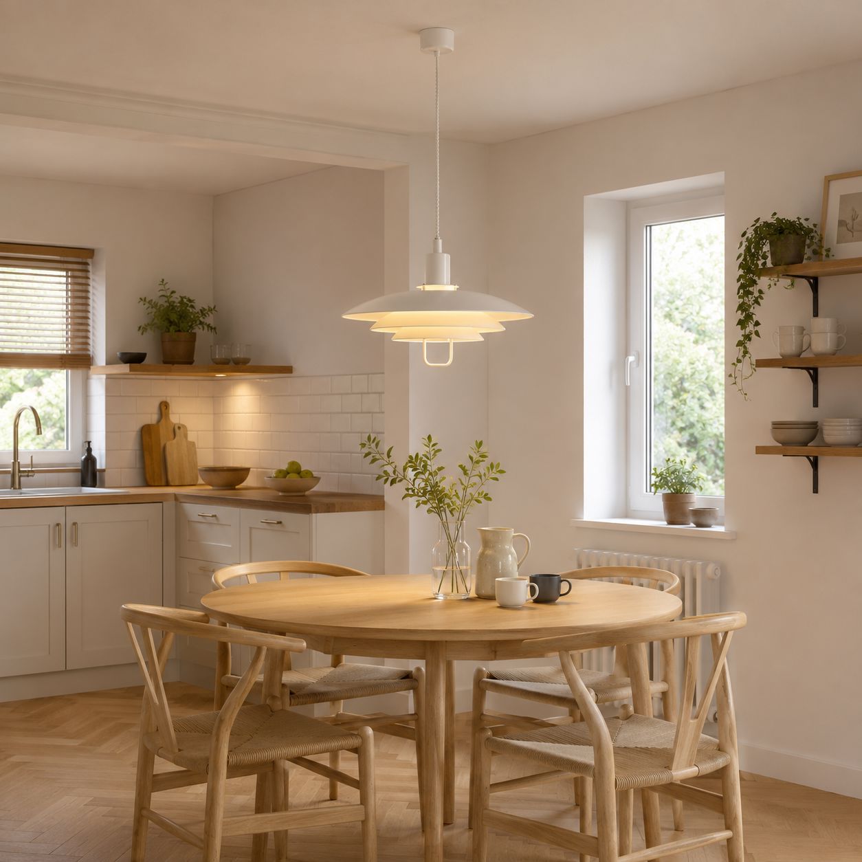 White Modern Minimalist Pendant Light Lightsin UK 