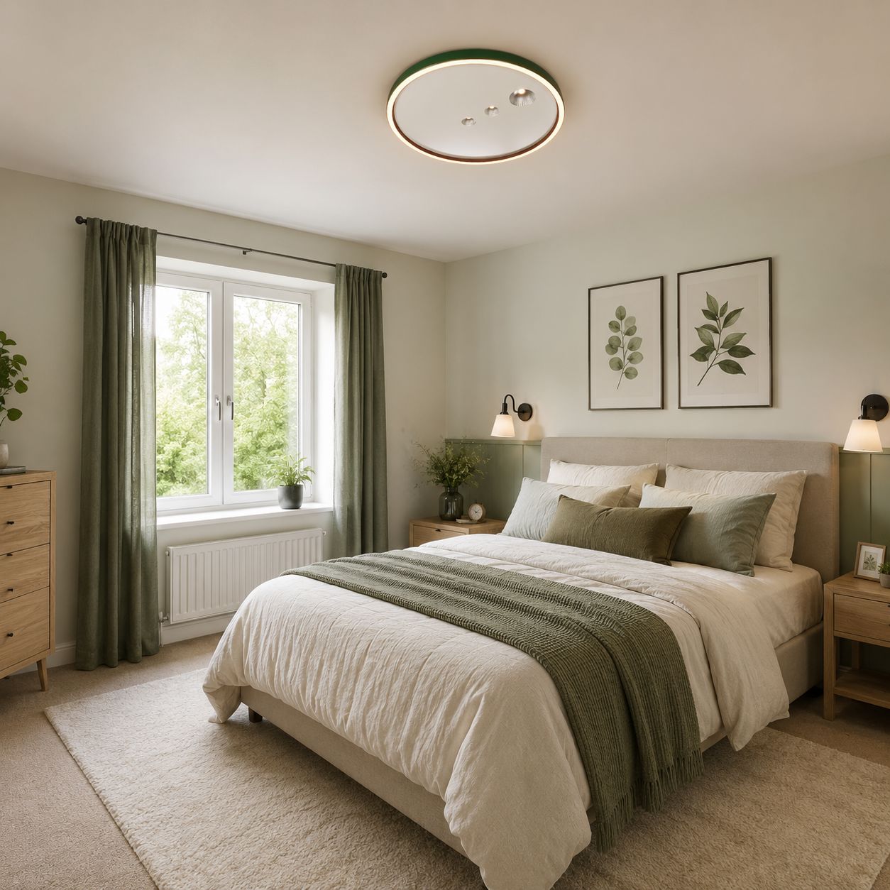 Modern 40cm Dimmable LED Ceiling Light Lightsin UK 