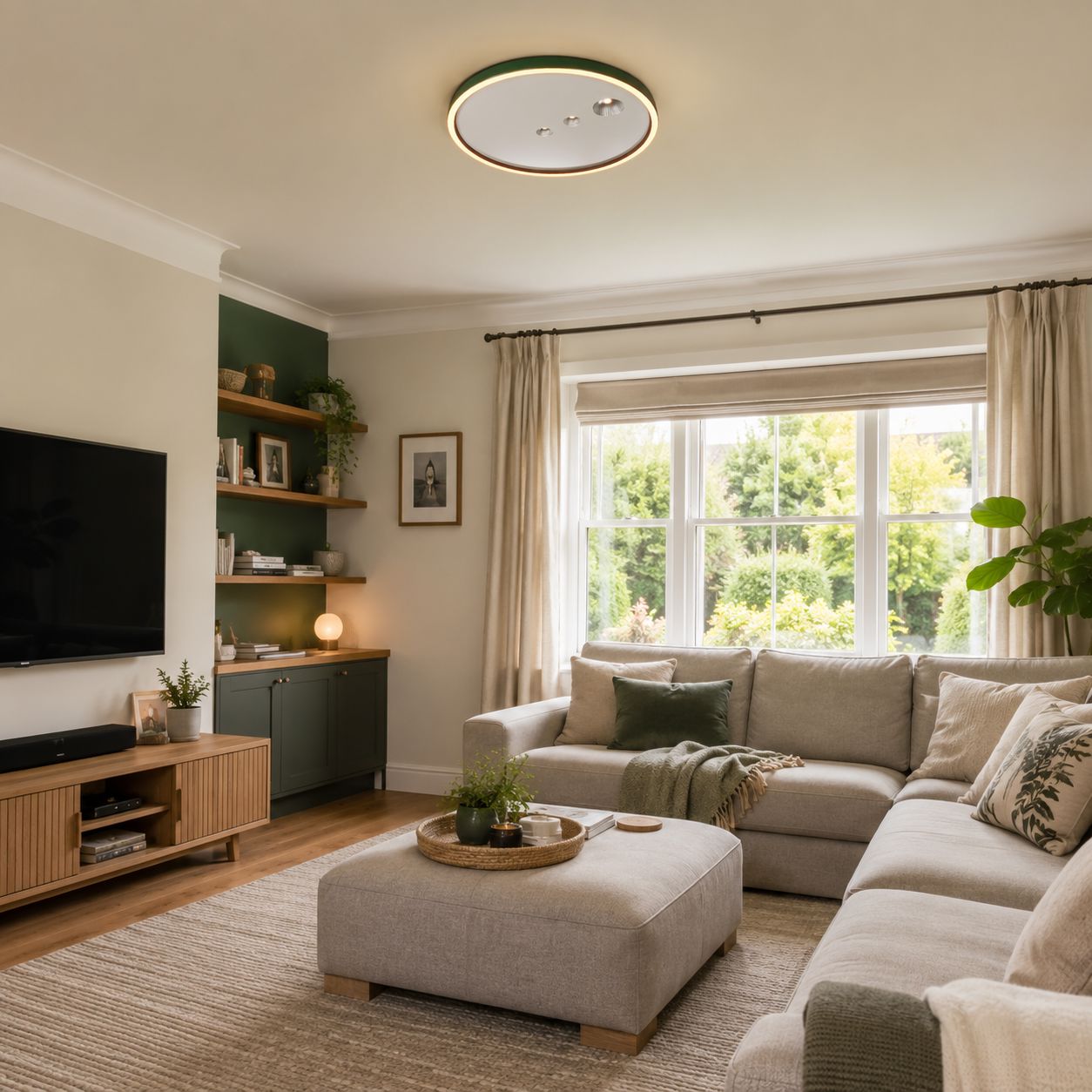 Modern 40cm Dimmable LED Ceiling Light Lightsin UK 
