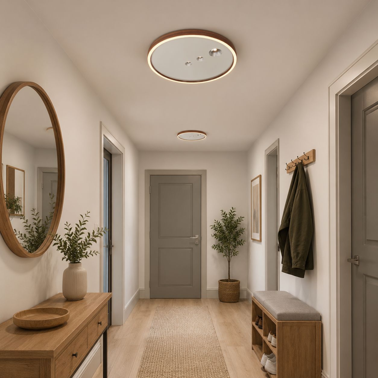 Modern 40cm Dimmable LED Ceiling Light Lightsin UK 