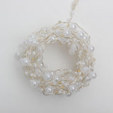 Premium 6-Meter 40-Light Pearl Waterproof Battery-Operated String Lights with Silver Wire Living and Home 