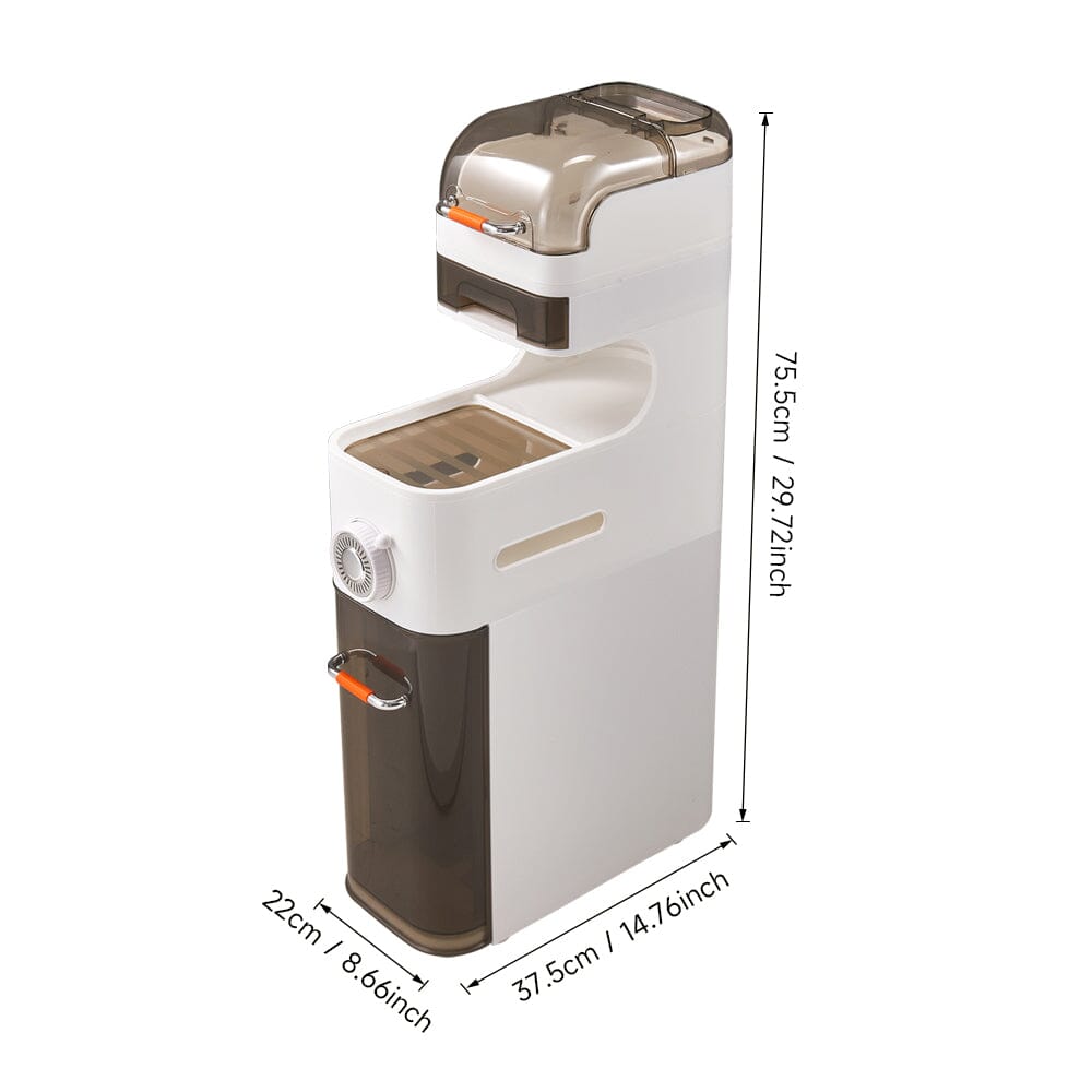 18cm 5-Tier Slim Plastic Storage Cabinet (18×37.5×95cm) Lightsin UK 