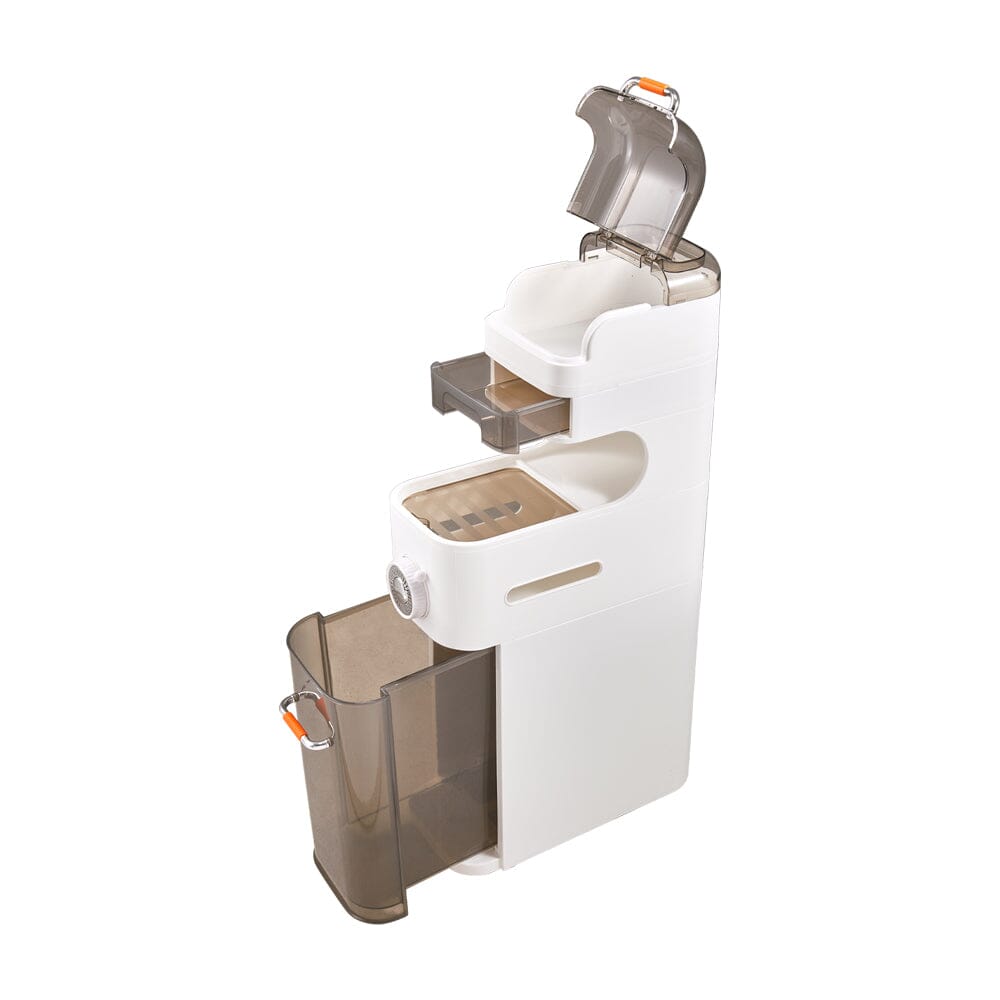 18cm 5-Tier Slim Plastic Storage Cabinet (18×37.5×95cm) Lightsin UK 