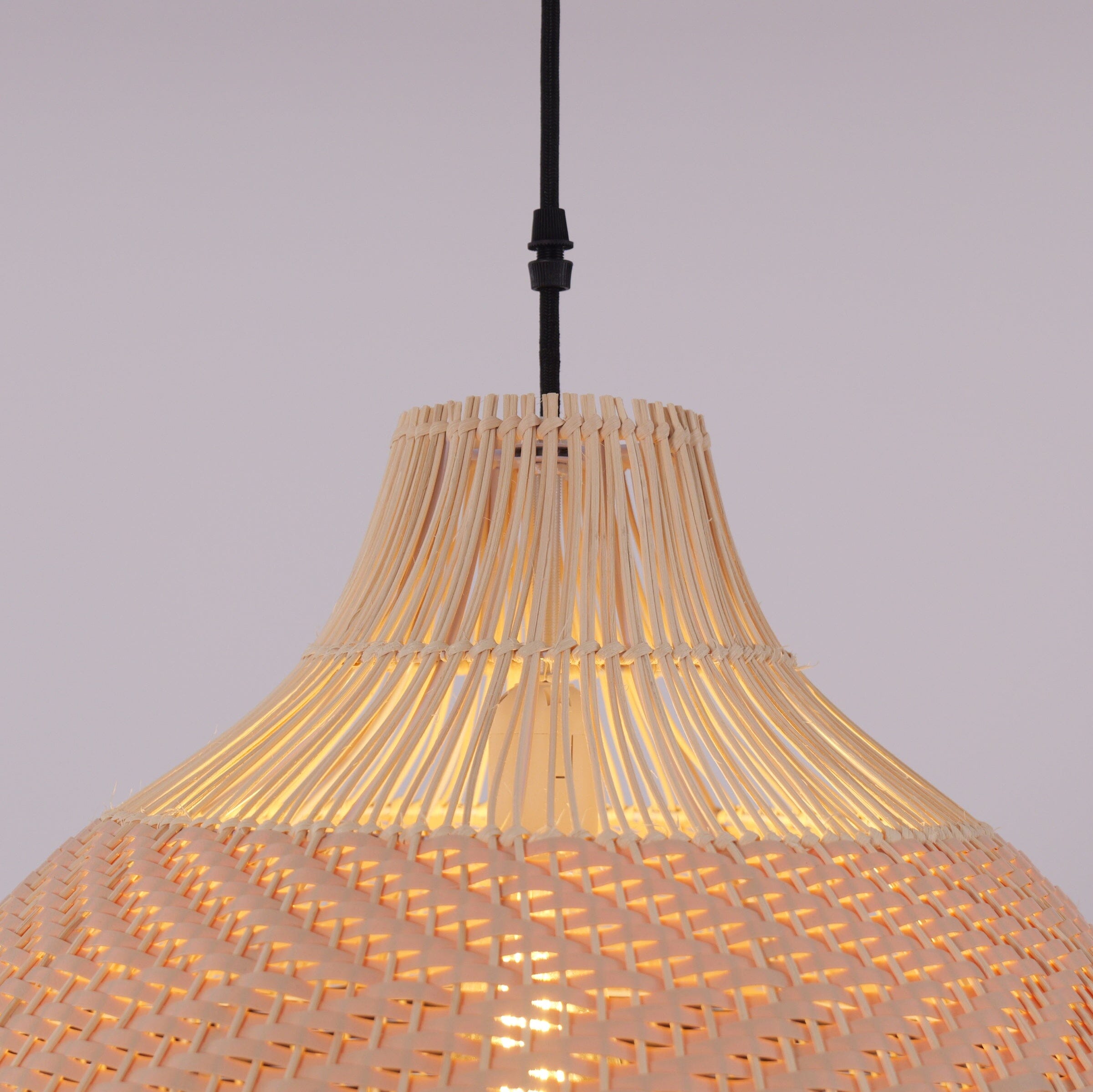 Lightsin Handwoven Rattan Pendant Light – Natural Woven Ceiling Light for Kitchen, Bedroom & Living Room Lightsin UK 