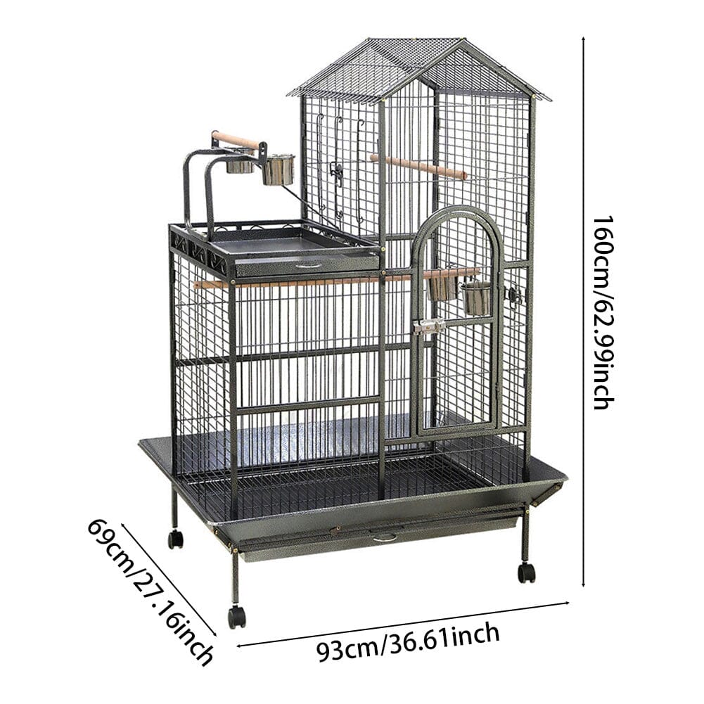 European-Style Luxury Large Metal Wire Bird Cage Living and Home 