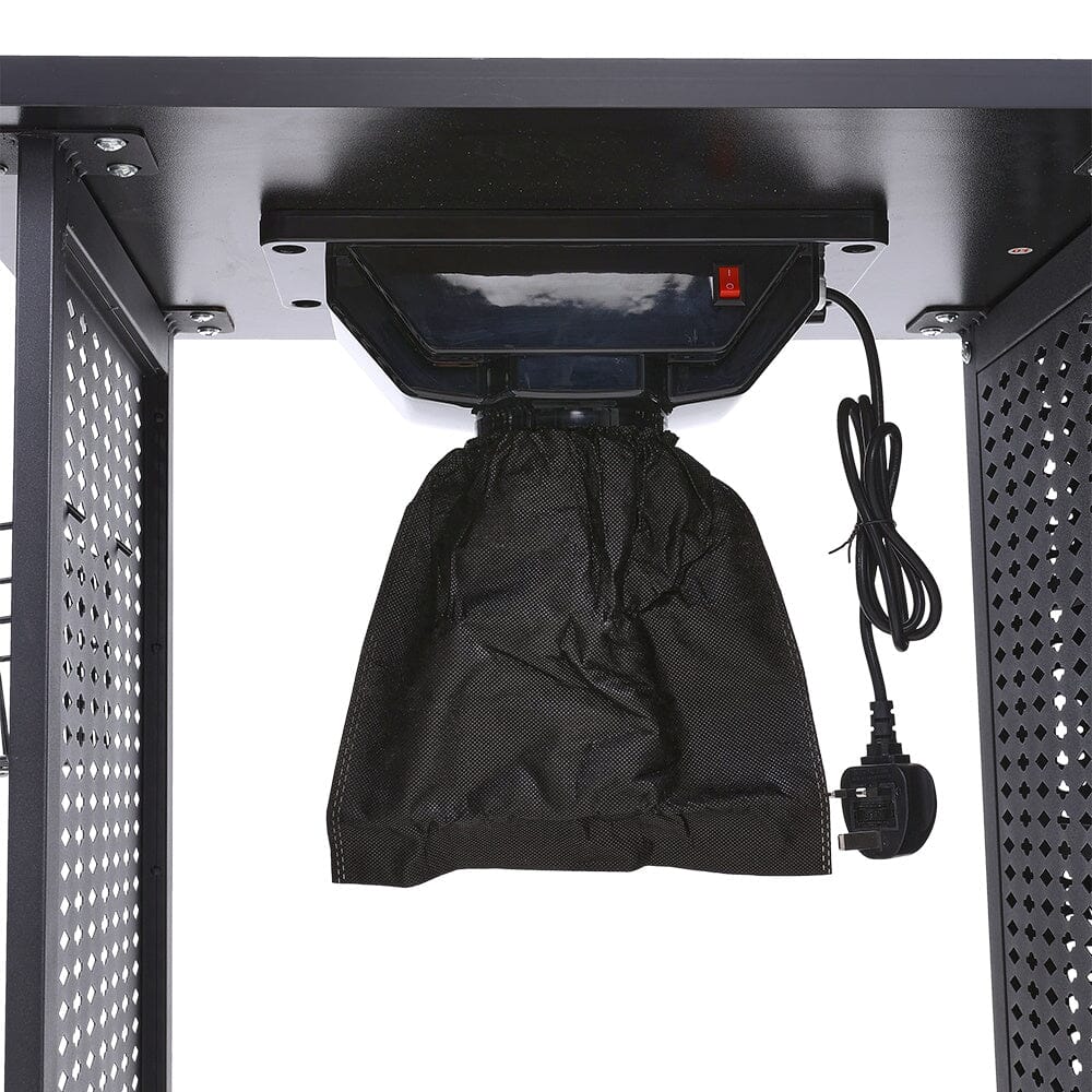 Complete Manicure Table Black 4 Trays & Lamp With Dust Collector Dressing Tables Living and Home 